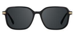 Jetson Rectangle Black Sunglasses0