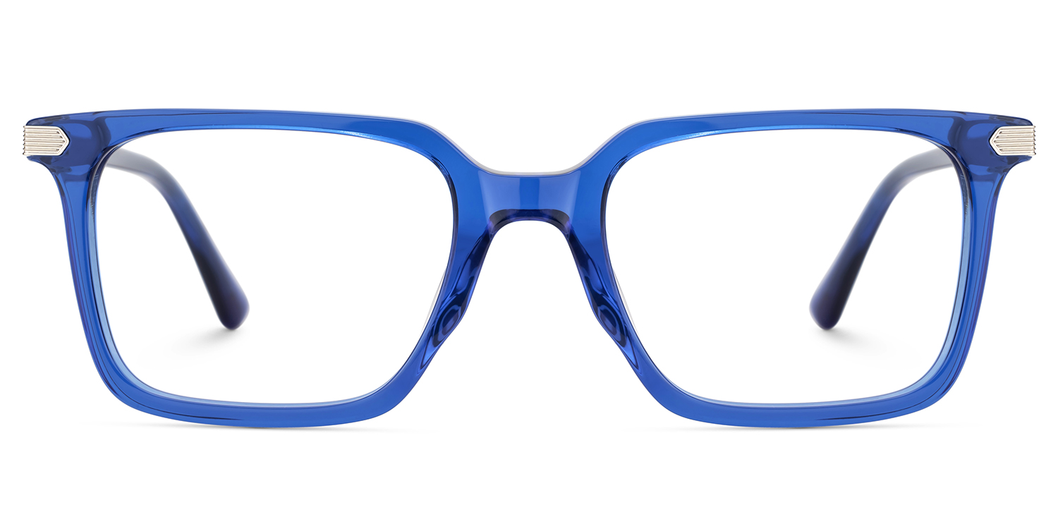 Goveo Rectangle Blue Glasses1