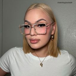 Diva Square Gold Glasses11