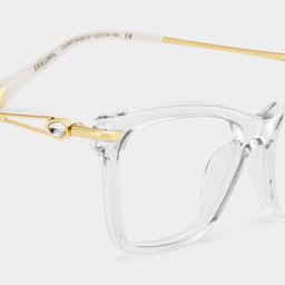 Amelia Cat eye Clear Glasses5