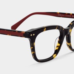 Angela Tortoise Rectangle Glasses4
