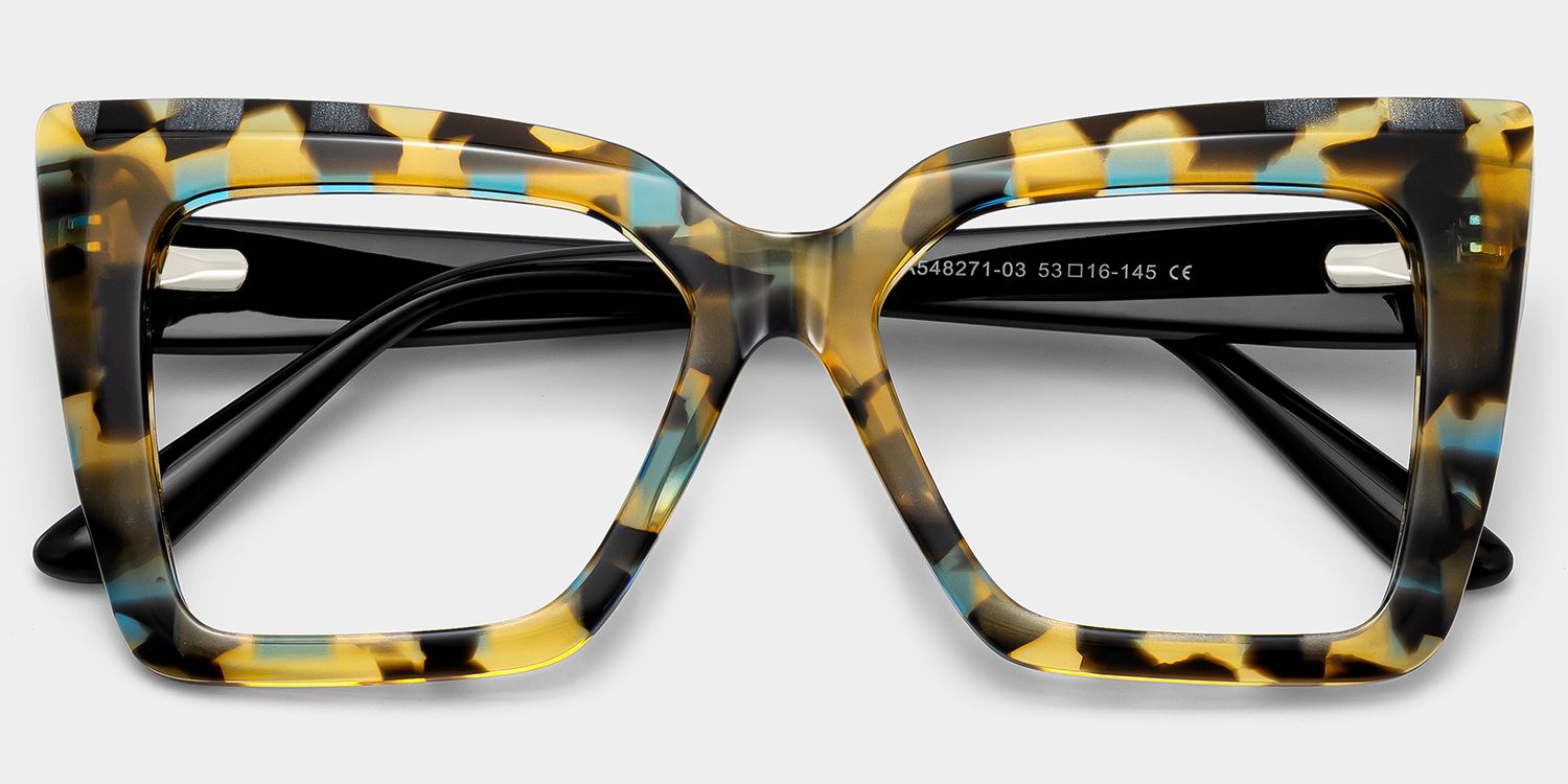 Designer Thiline Square Tortoise Glasses in Acetate Frame | ZEELOOL2