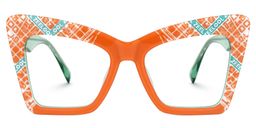 Janira Cateye Orange Glasses0