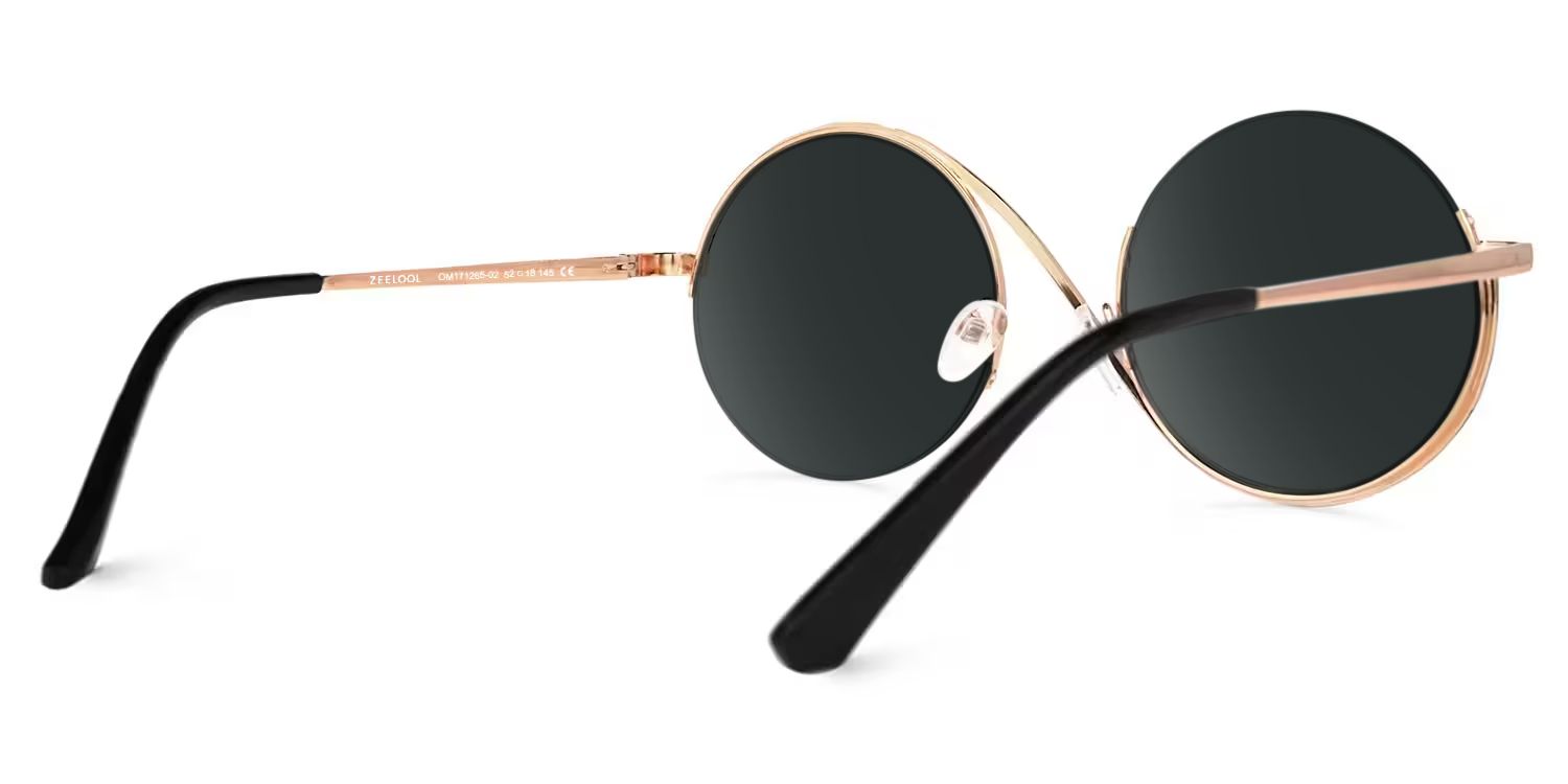 Witch Glasses - Flozif Round Black Frame Sunglasses | ZEELOOL Canada3