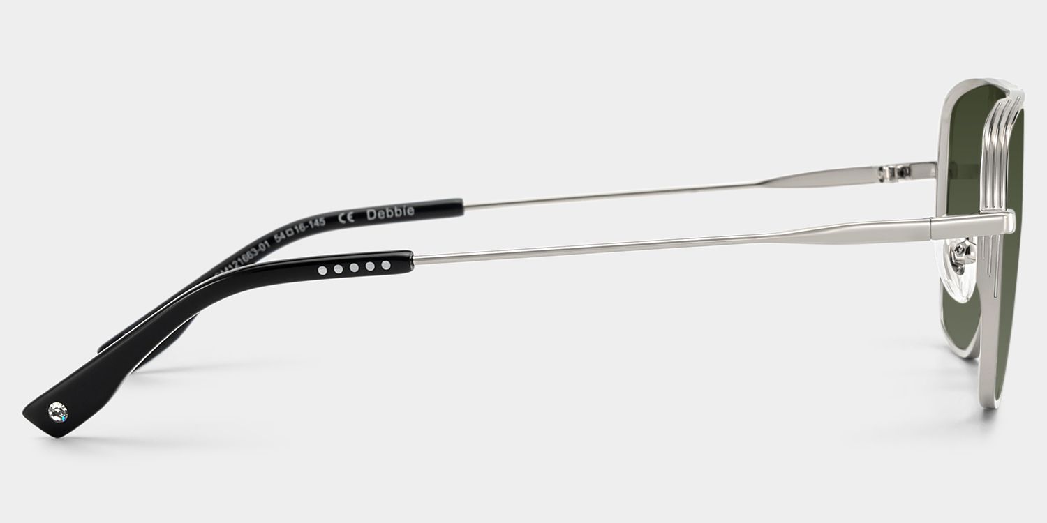 Debbie Silver Metal Aviator Sunglasses | ZEELOOL x Prabal Gurung4