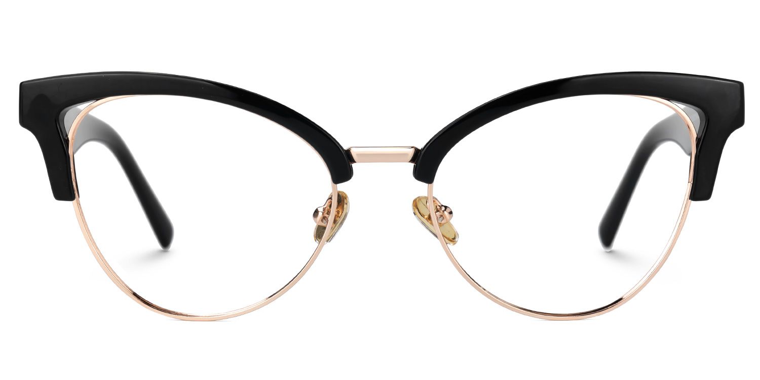 Charlene Browline Cateye Black EyeGlasses | ZEELOOL Canada0