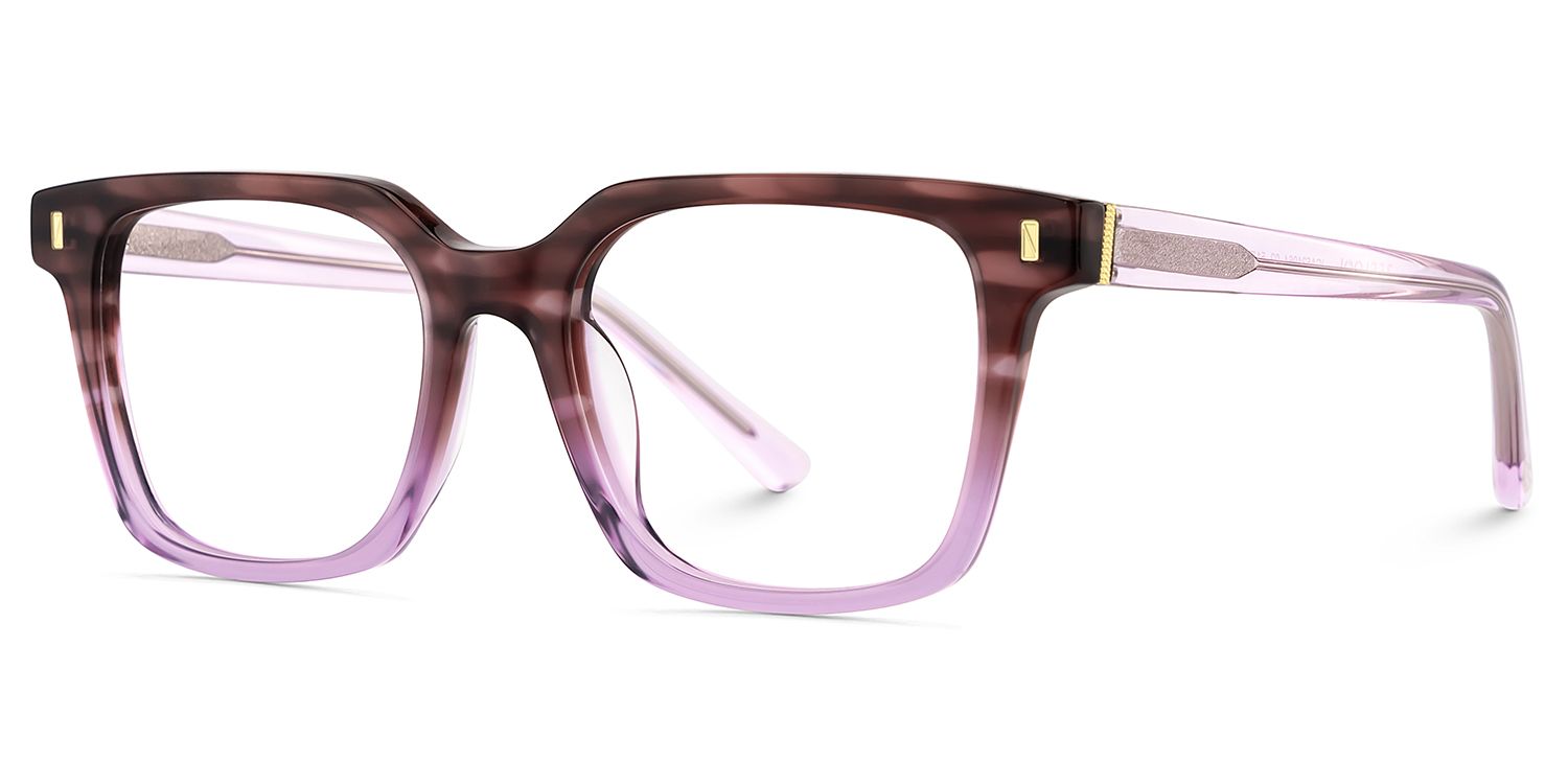 Pagel Purple Thin Frame Eyeglasses | ZEELOOL Canada3