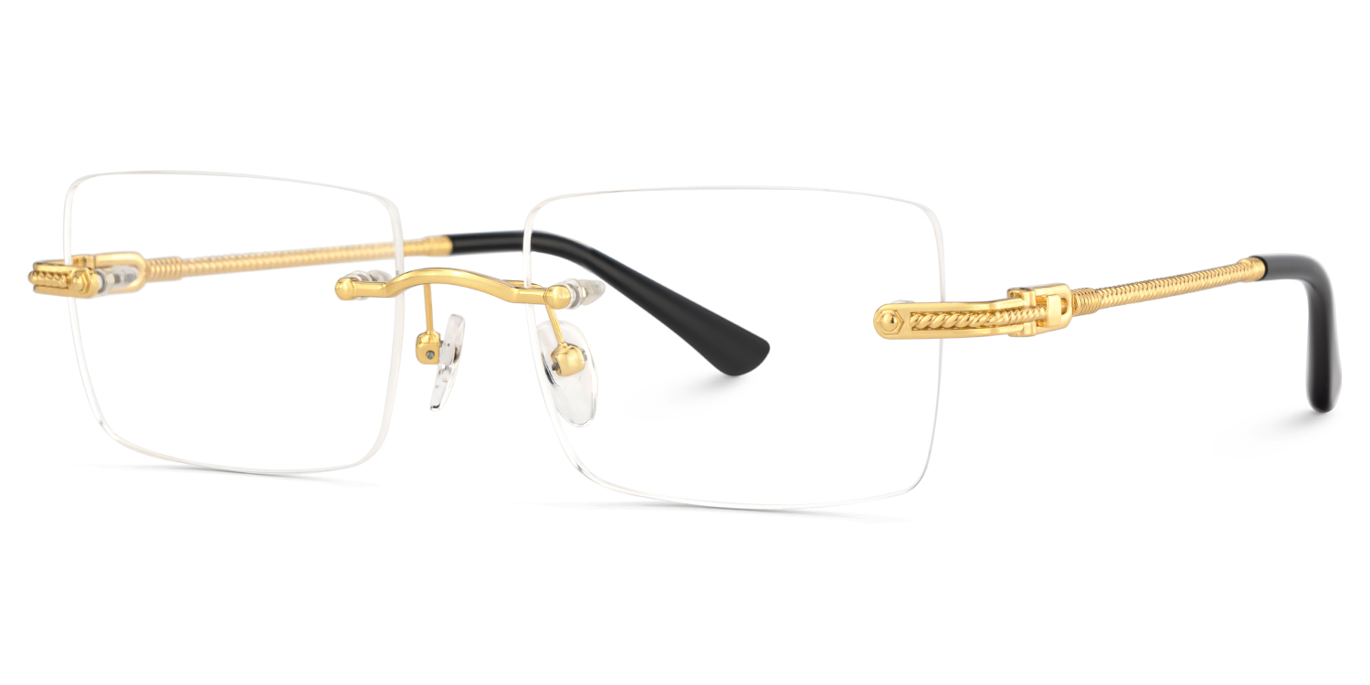 Peavy Rectangle Gold Glasses3