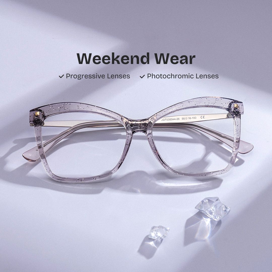Smoke Color Eyeglasses for Isaebella Frame Glasses | ZEELOOL Canada0