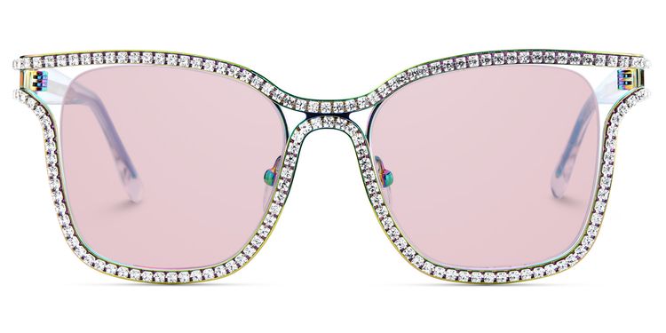 Shine Square Iridescent Sunglasses