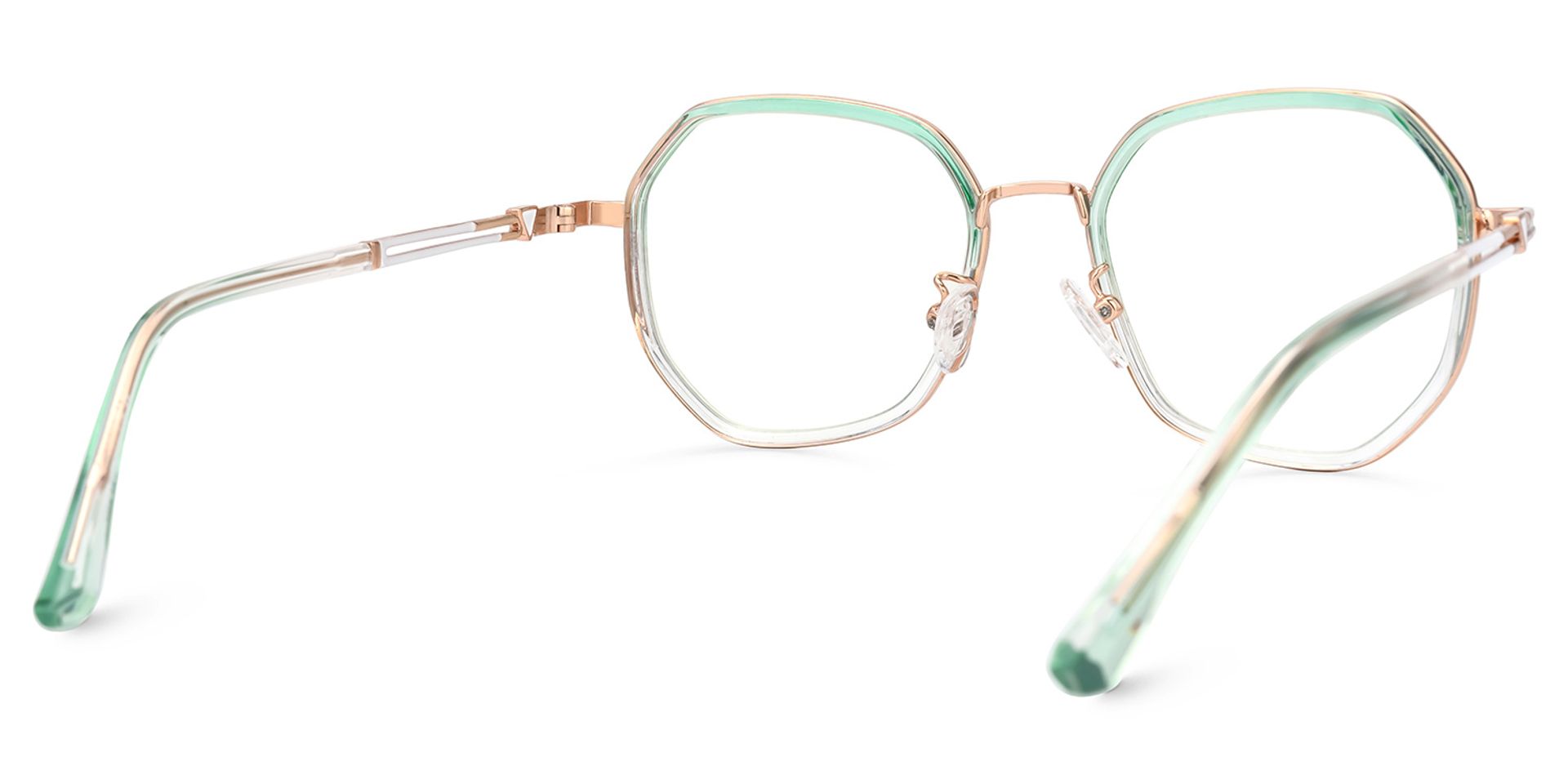 Frazier Green Geometric Glasses | ZEELOOL Canada3