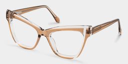 Saucie Cateye Brown Glasses2