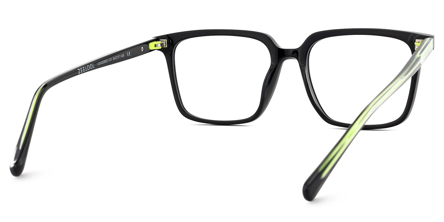 Delaine Acetate Black Frame Glasses with Rectangle Shape4