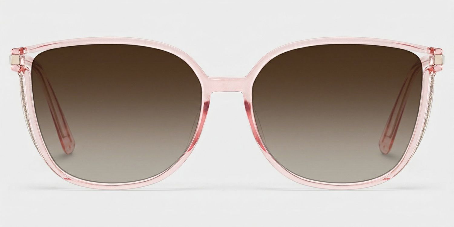 Rodz Light Pink Square Frame Glasses | Zeelool0