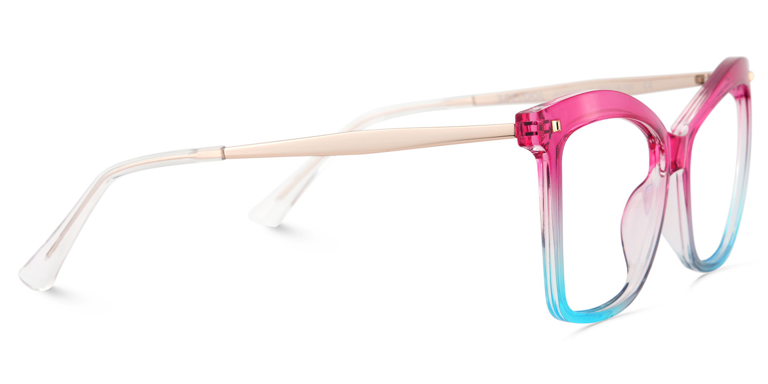 Pink-Blue Color Eyeglasses for Isaebella Frame Glasses | ZEELOOL Canada3