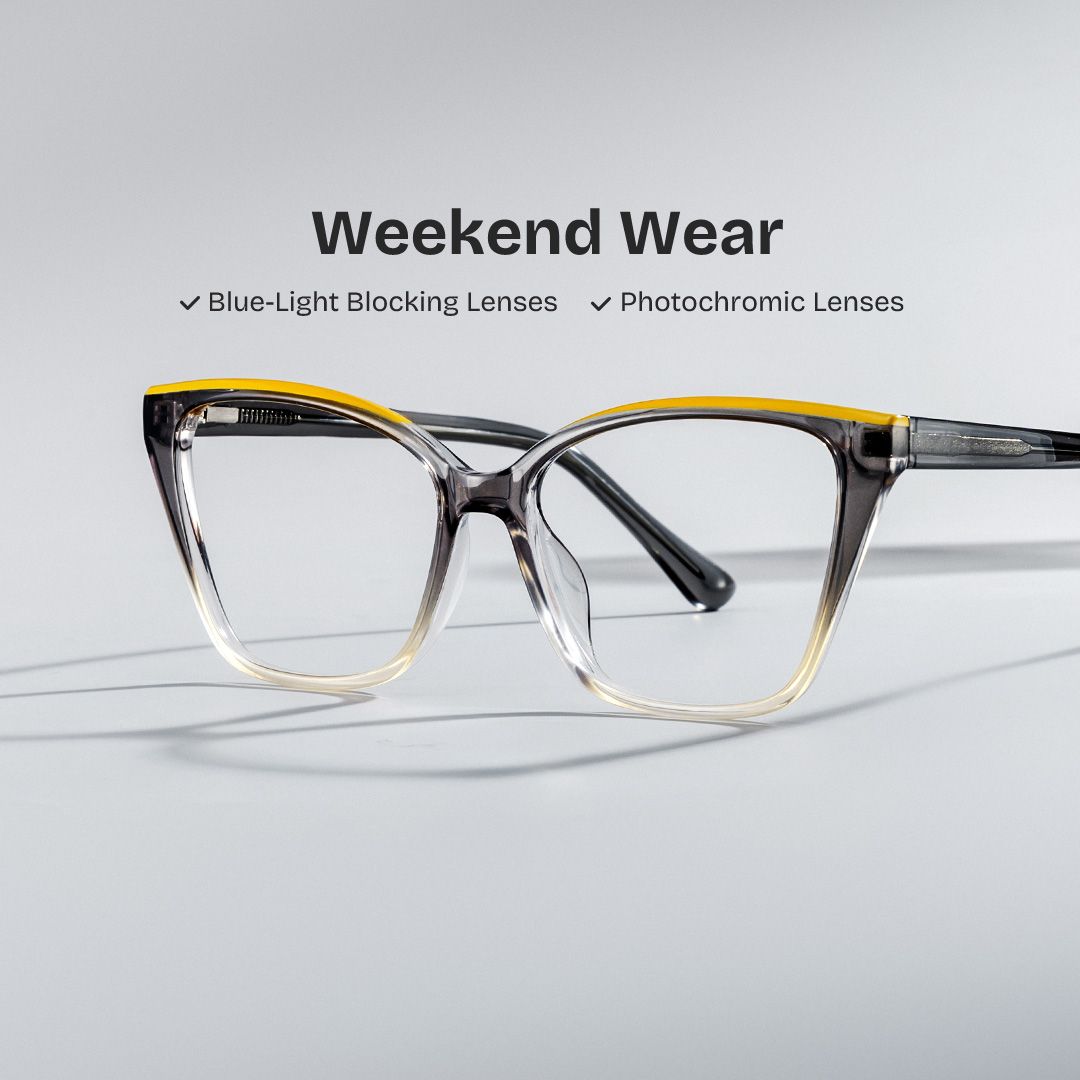 Sienna Grey Butterfly Prescription Glasses | ZEELOOL Canada0