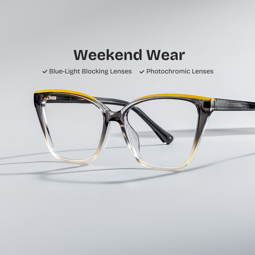 Sienna Butterfly Grey Glassess