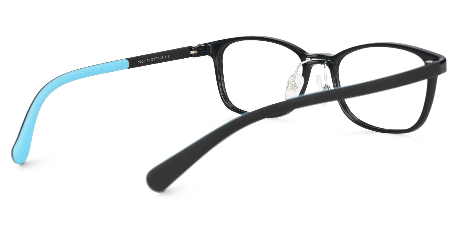 Kids Rectangle Rehse Glasses with Cute Style -Zeelool4