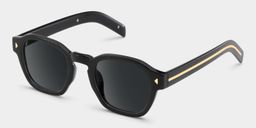 Leilani Rectangle Black Polarized Sunglasses2