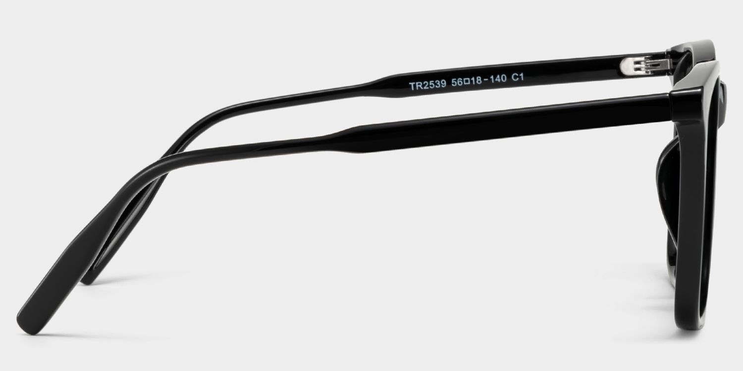 Malika Black Frame Polarized Sunglasses with square Style Online | ZEELOOL Canada4