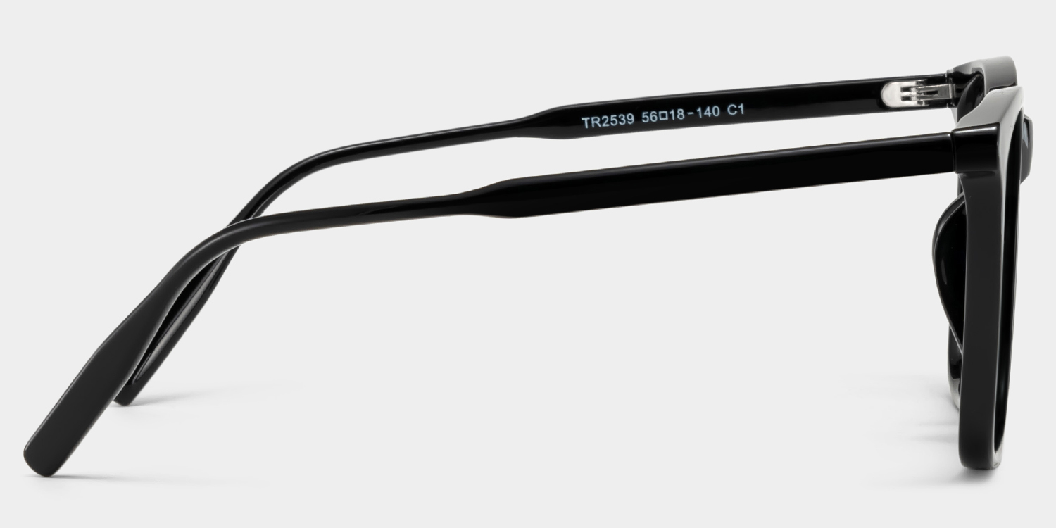 Malika Black Frame Polarized Sunglasses with square Style Online | ZEELOOL Canada4