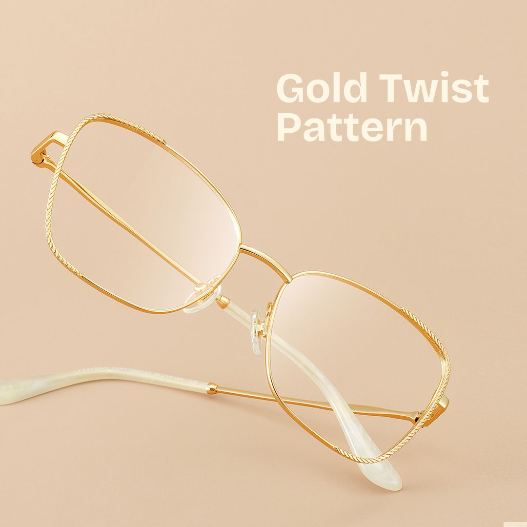Kai Eyeglasses in Butterfly Gold Frame | ZEELOOL Canada1