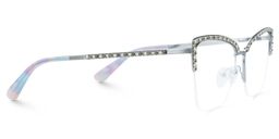 Caporella Cateye Silver Glasses2