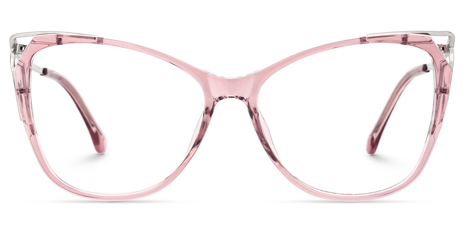 Alana Butterfly Pastel Pink Frame Glasses with TR900