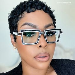 Zephyr Black Rectangle Glasses5
