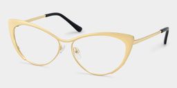 Ellen Cateye Gold Glasses3