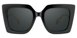 Qatar Square Black Glasses0