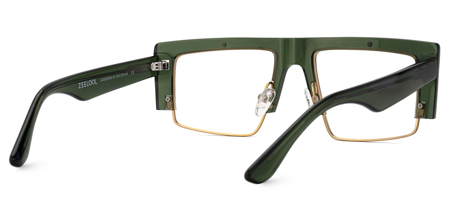 Maldonado Men's Green Glasses With Rectangle Shape | ZEELOOL Canada4
