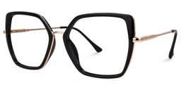 Keller Geometric Black Glasses2
