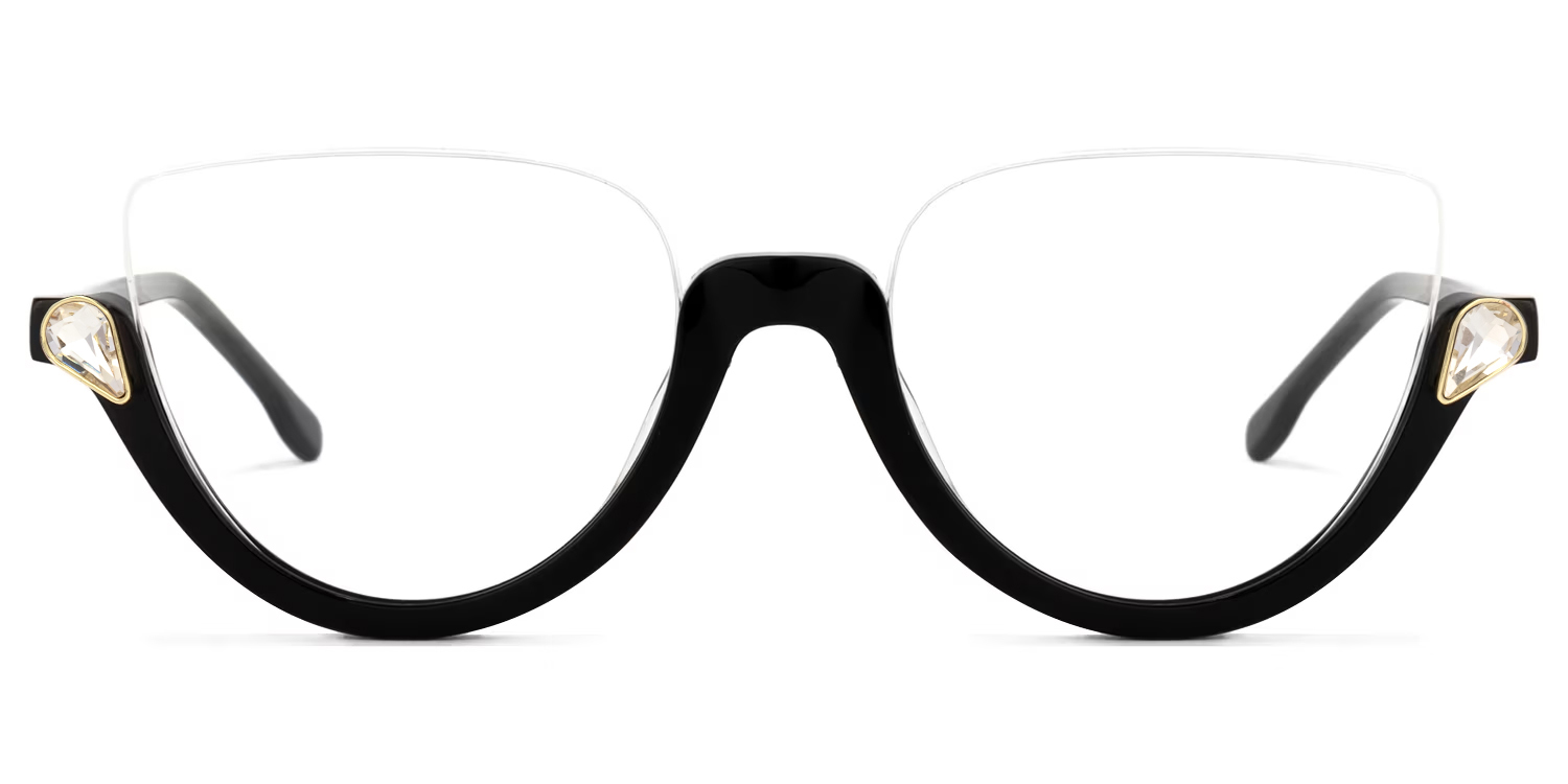 Cat Eye Black Glasses0