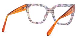 Ruby Leopard Print Square Glasses4