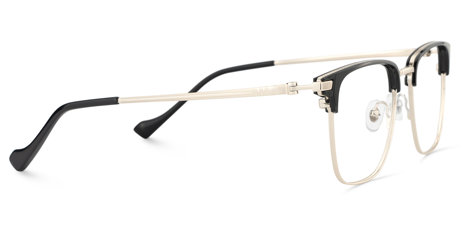 Owen Eyeglasses in Square Black Gold Frame | ZEELOOL Canada4