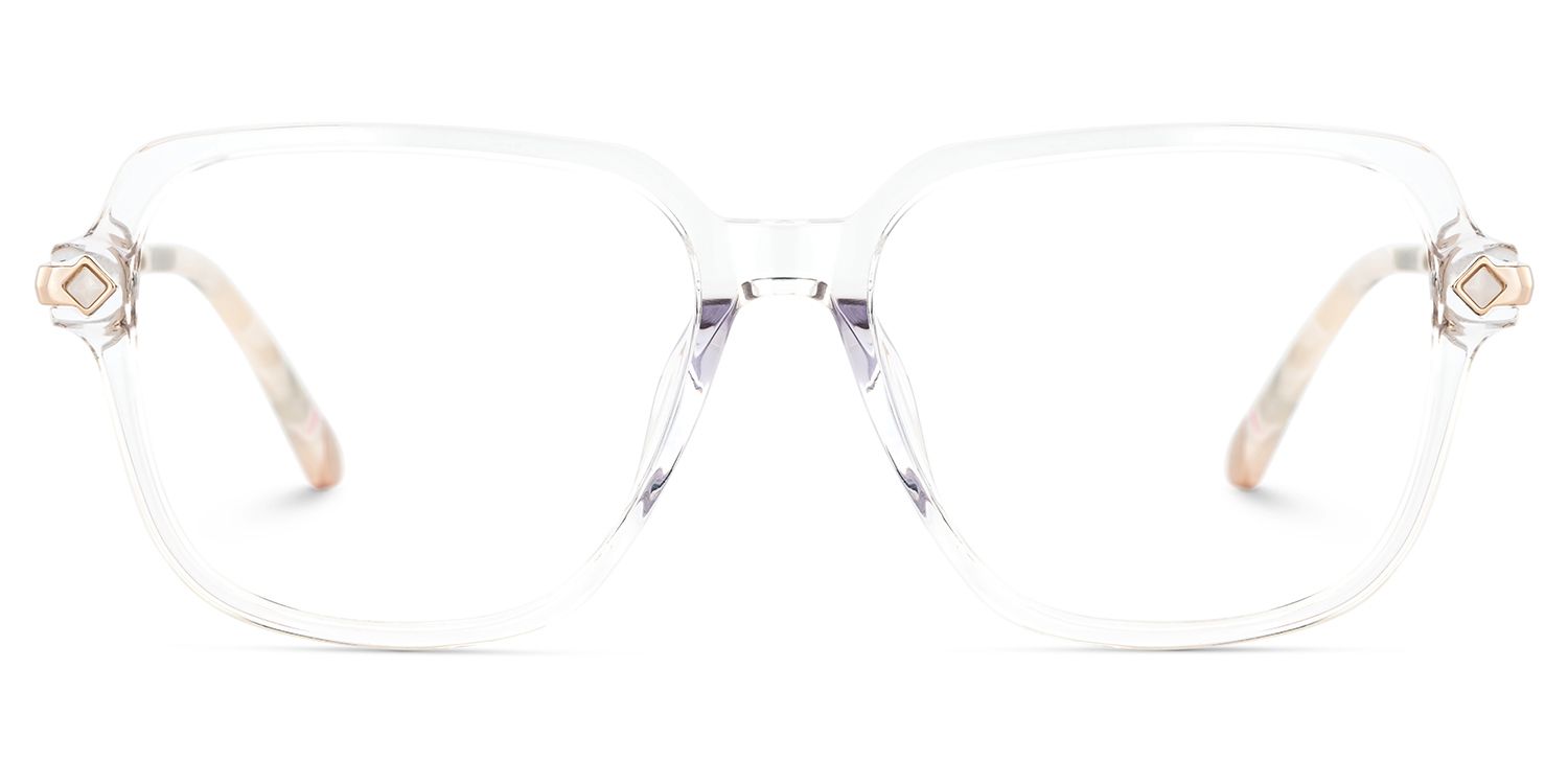 Square Eyeglasses With Clear0