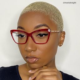 Juliet Red Rectangle Glasses10