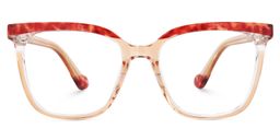Tawana Square Red Glasses0