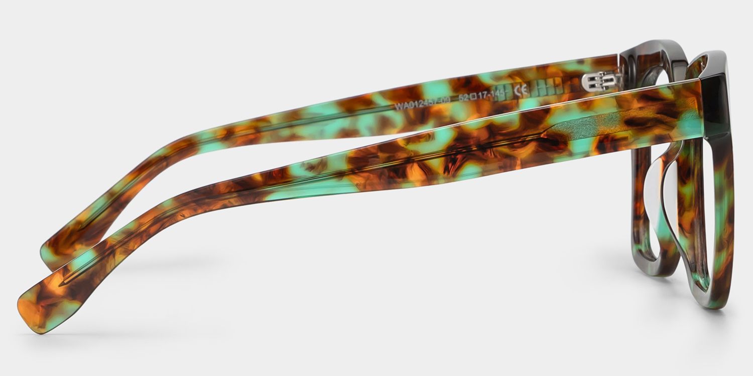 Xion Green-Tortoise Square Frames Glasses | ZEELOOL Canada3