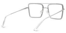 Diva Square Silver Glasses5