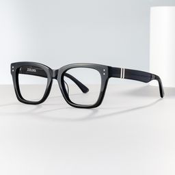Gaydeh Rectangle Black Glasses0