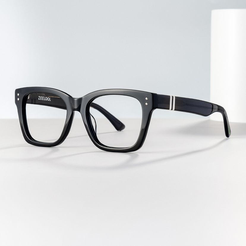 Gaydeh Rectangle Black Glasses