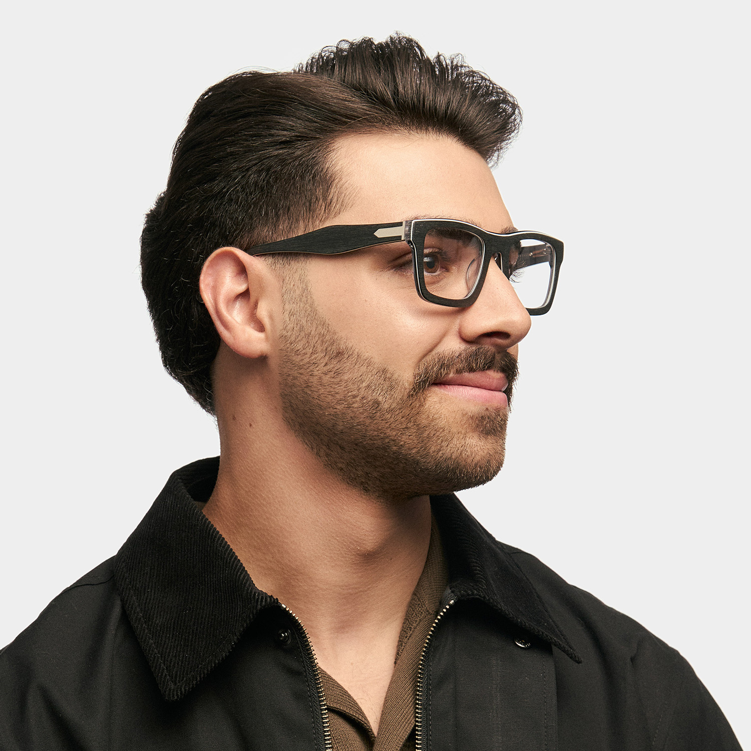 Riley Rectangle Dark-Gray Glasses1