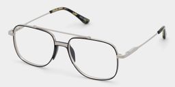 Poppy Black Aviator Glasses2