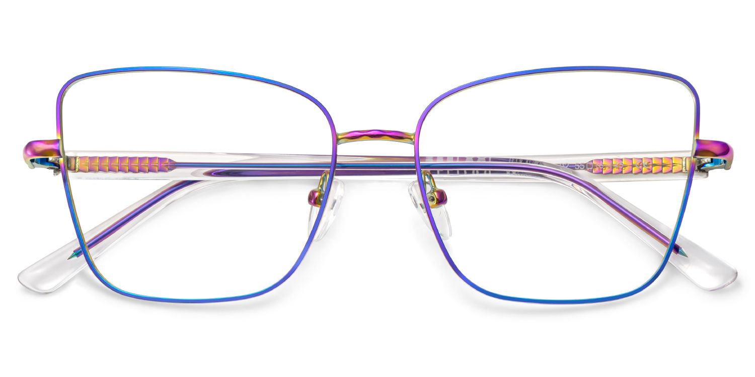 Jace Iridescent Square Prescription Glasses | ZEELOOL Canada2