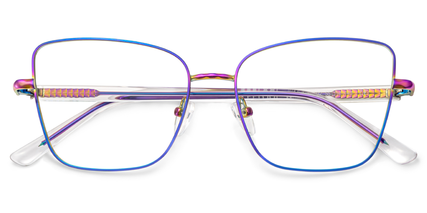 Jace Iridescent Square Prescription Glasses | ZEELOOL Canada2