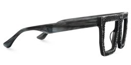 Daniela Rectangle Black Glasses2