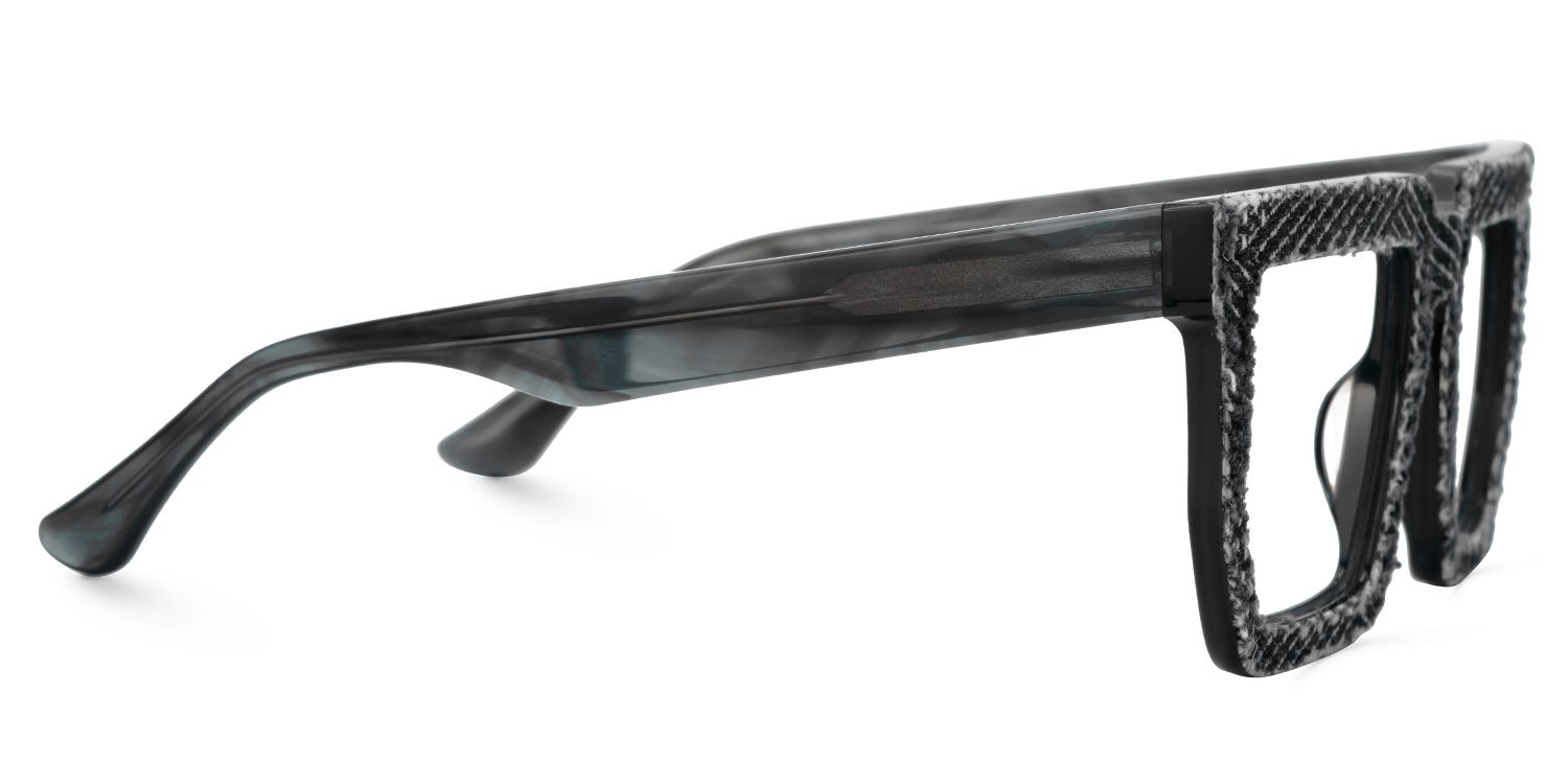 Rectangle Daniela Denim Black Glasses Deals | ZEELOOL Canada2