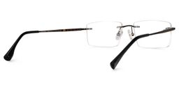 Cetina Rectangle Brown Glasses3